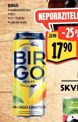 Albert Birgo nealkoholické pivo nabídka