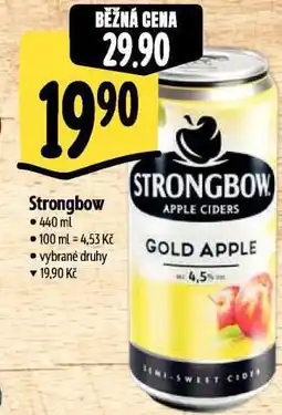 Albert Strongbow cider nabídka