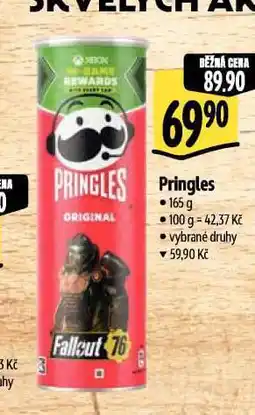 Albert Pringles chipsy nabídka