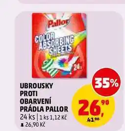 Penny Market UBROUSKY PROTI OBARVENÍ PRÁDLA PALLOR, 24 ks nabídka