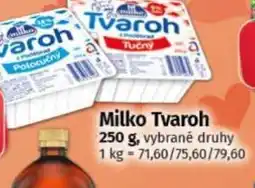 COOP TIP Milko Tvaroh nabídka