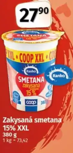 COOP TIP Ranko Zakysaná smetana 15% XXL nabídka