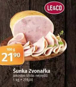 COOP TIP Šunka Zvonařka nabídka