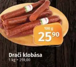 COOP TIP Dračí klobása nabídka