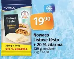 COOP TIP Nowaco Listové těsto nabídka
