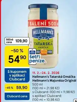 Tesco Hellmann's Tatarská Omáčka nabídka