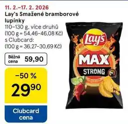 Tesco Lay's Smažené bramborové lupínky, 110-130 g, více druhů nabídka