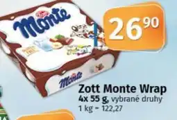 COOP TIP Zott Monte Wrap nabídka