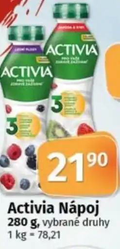 COOP TIP Activia Nápoj nabídka