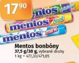 COOP TIP Mentos bonbóny nabídka