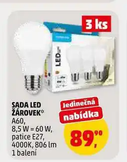 Penny Market SADA LED ŽÁROVEK, 3 ks nabídka