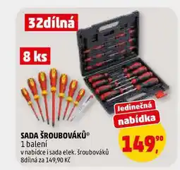Penny Market SADA ŠROUBOVÁKŮ, 1 balení nabídka