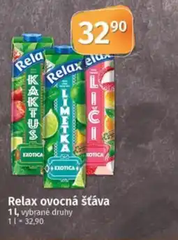 COOP TIP Relax ovocná šťáva nabídka