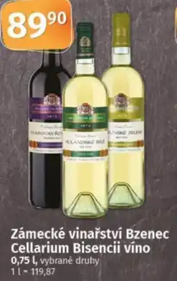 COOP TIP Zámecké vinařství Bzenec Cellarium Bisencii víno nabídka