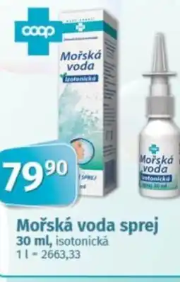 COOP TIP Mořská voda sprej nabídka