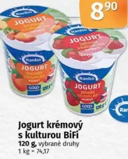 COOP TIP Ranko Jogurt krémový s kulturou BiFi nabídka
