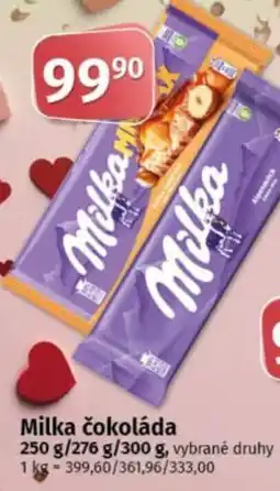 COOP TIP Milka čokoláda nabídka
