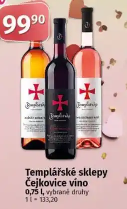 COOP TIP Templářské sklepy Čejkovice víno nabídka