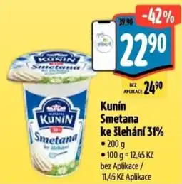 Albert Kunín Smetana ke šlehání 31% nabídka
