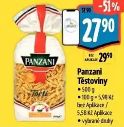 Albert Panzani Těstoviny nabídka