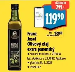 Albert Franz Josef Olivový olej extra panenský nabídka