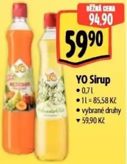 Albert YO Sirup nabídka
