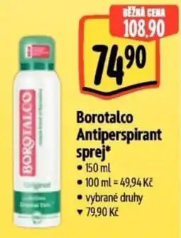 Albert Borotalco Antiperspirant sprej nabídka