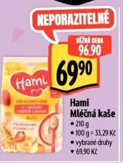 Albert Hami Mléčná kaše nabídka