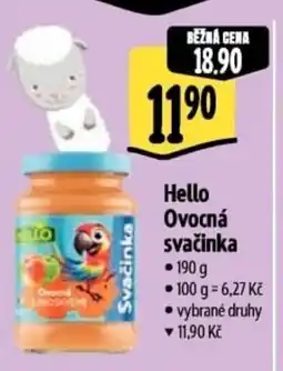 Albert Hello Ovocná svačinka nabídka