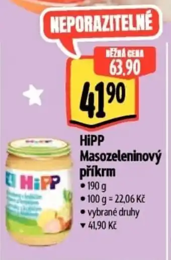 Albert HiPP Masozeleninový příkrm nabídka