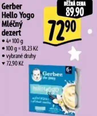 Albert Gerber Hello Yogo Mléčný dezert nabídka