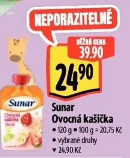 Albert Sunar Ovocná kašička nabídka