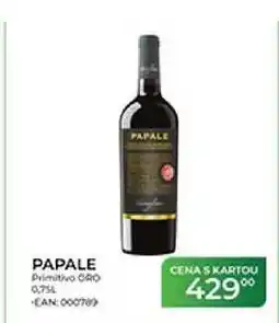 Tamda Foods PAPALE Primitivo CAO nabídka
