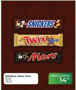 Tamda Foods Snickers, Mars, Twix tyčinky 70g, 75g nabídka
