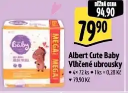 Albert Albert Cute Baby Vlhčené ubrousky nabídka