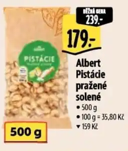 Albert Albert Pistácie pražené solené nabídka