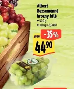 Albert Albert Bezsemenné hrozny bílé nabídka