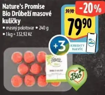 Albert Nature's Promise Bio Drůbeží masové kuličky nabídka