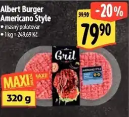Albert Albert Burger Americano Style nabídka