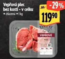 Albert Vepřová plec bez kosti - v celku nabídka