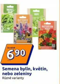 Action Semena bylin, květin, nebo zeleniny nabídka
