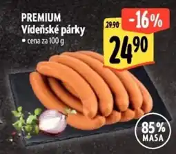 Albert PREMIUM Vídeňské párky nabídka