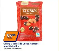 Action CHOCO MOMENT Oříšky v čokoládě speciální edice nabídka