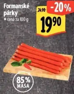 Albert Formanské párky nabídka