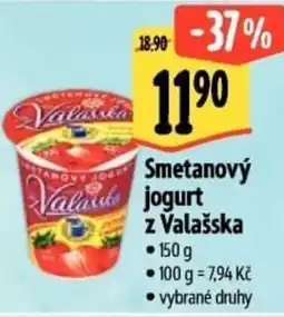 Albert Smetanový jogurt z Valašska nabídka