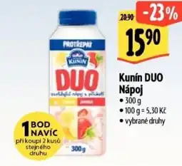 Albert Kunín DUO Nápoj nabídka