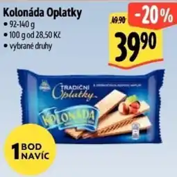 Albert Kolonáda Oplatky nabídka