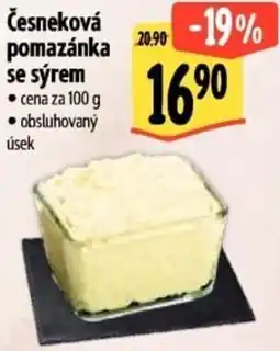 Albert Česneková pomazánka se sýrem nabídka
