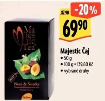 Albert Majestic Čaj nabídka