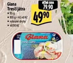 Albert Giana Tresčí játra nabídka